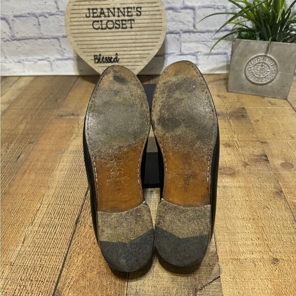 Zelli Mens Size 10 N Leather Black Loafers Shoes Hand Crafted in Italy - Picture 14 of 16